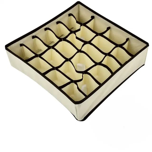 Органайзер для білизни на 24 комірки бавовняний Beige