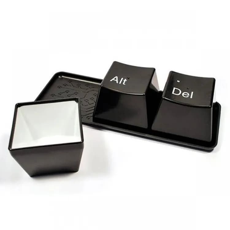 Оригінальні чашки Ctrl Alt Del (Чорні) - зображення 1