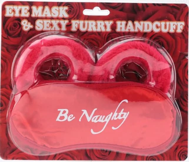 Наручники любимым с маской be naughty - зображення 1
