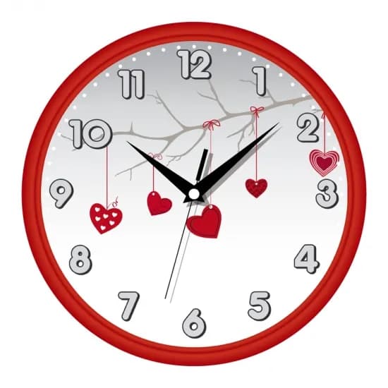 Настенные Часы Сlassic День Святого Валентина Red - зображення 1