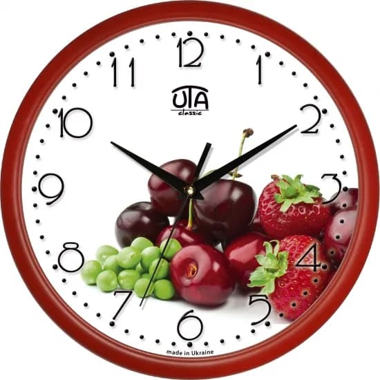 Настенные Часы Сlassic Лесная Ягода Red - зображення 1