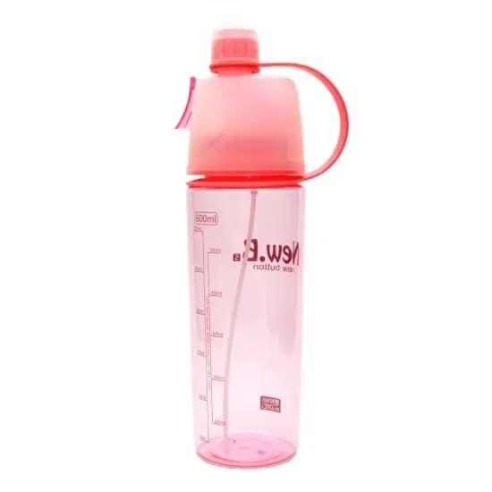 Спортивна пляшка для води з розпилювачем New B pink - зображення 1