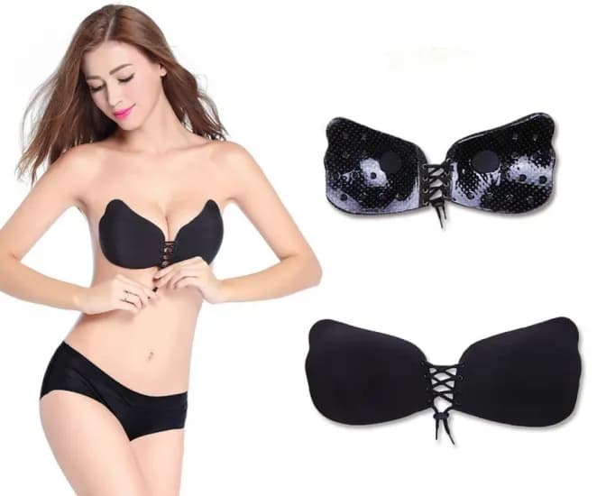 Невидимый бюстгальтер invisible bra С черный - зображення 1