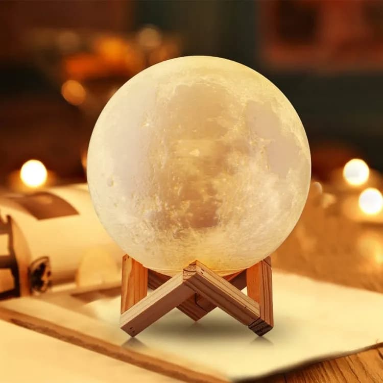 Нічник світильник місяць Moon Light 3D 15 см - зображення 1