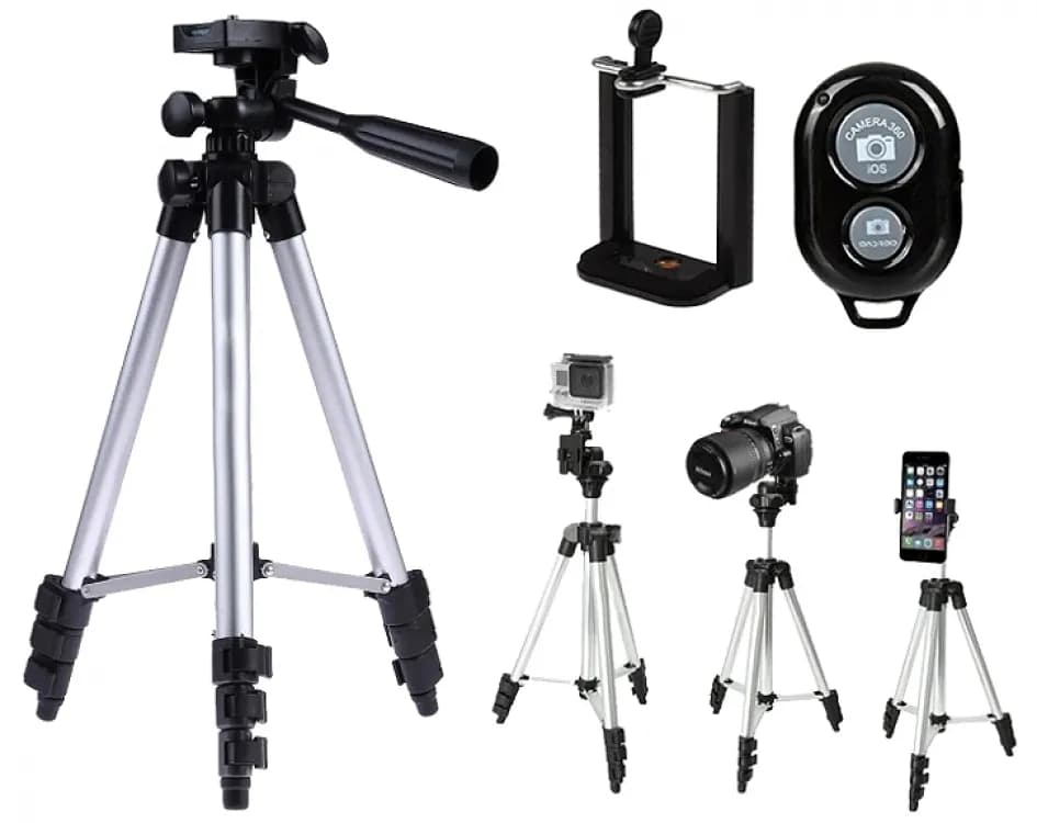 Штатив Трипод TRIPOD Телефони Камери Фотоапарата з Bluetooth Кнопкою DK-3888 - зображення 1
