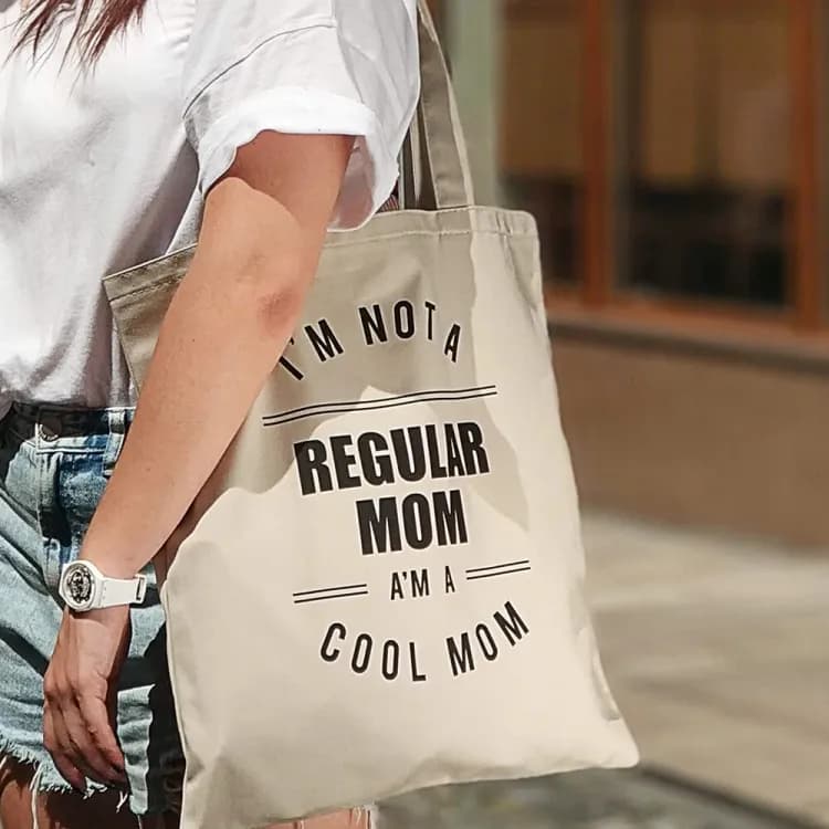 Эко сумка Regular mom (бежевая) - зображення 1