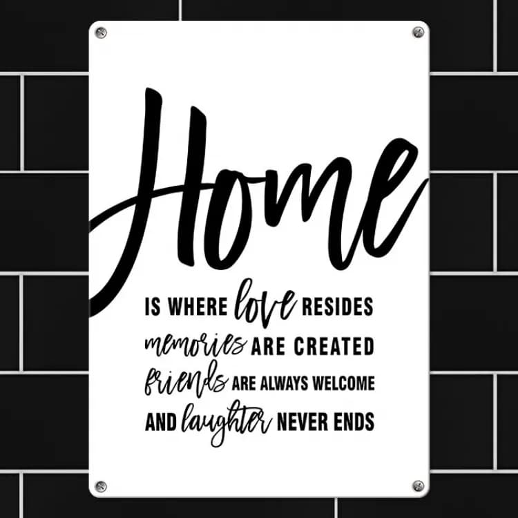 Табличка інтерєрна металева Home - зображення 1