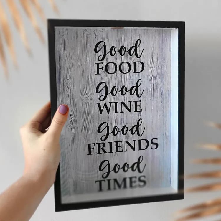 Скарбничка для винних пробок Good food, wine, friends, times - зображення 1
