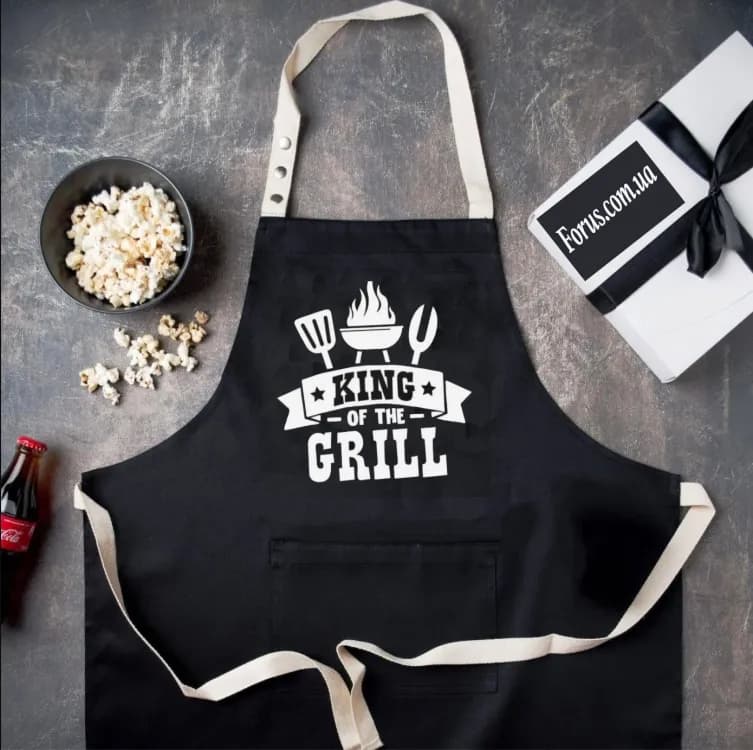 Фартух King of the grill (Чорний)