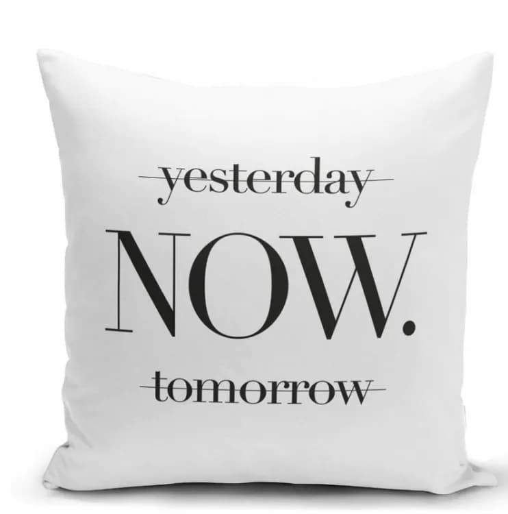 Подушка Yesterday, Now, Tomorrow 35х35см - зображення 1