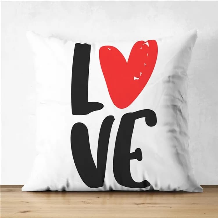 Подушка Love 35х35см (Білий) - зображення 1