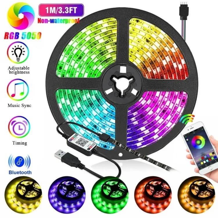 Світлодіодна стрічка 5 метрів з Bluetooth LED 5050 - зображення 1