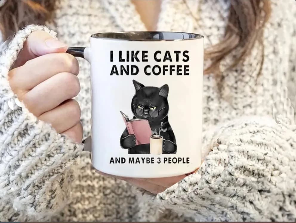 Кружка I like cats and coffee