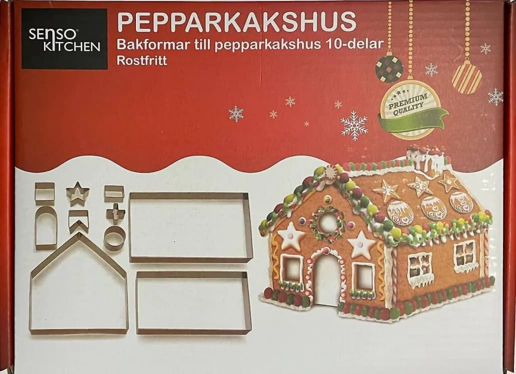 Набір форм для пряничного будиночка 3D cookie cutter set - зображення 1