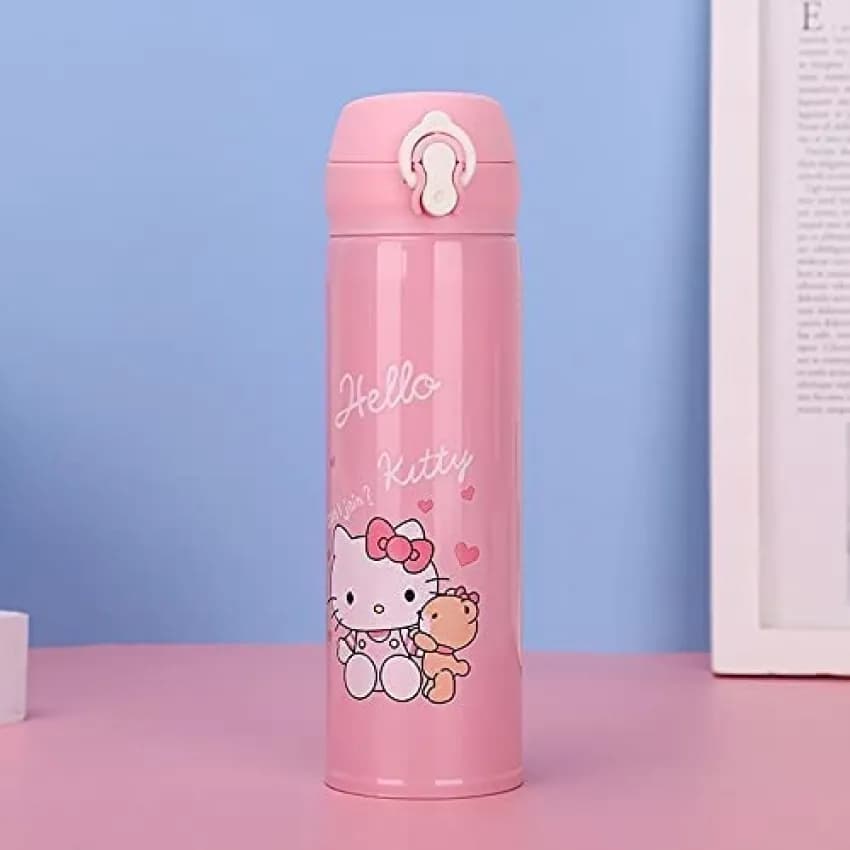 Термос із клапаном та напувалкою Hello Kitty - зображення 1