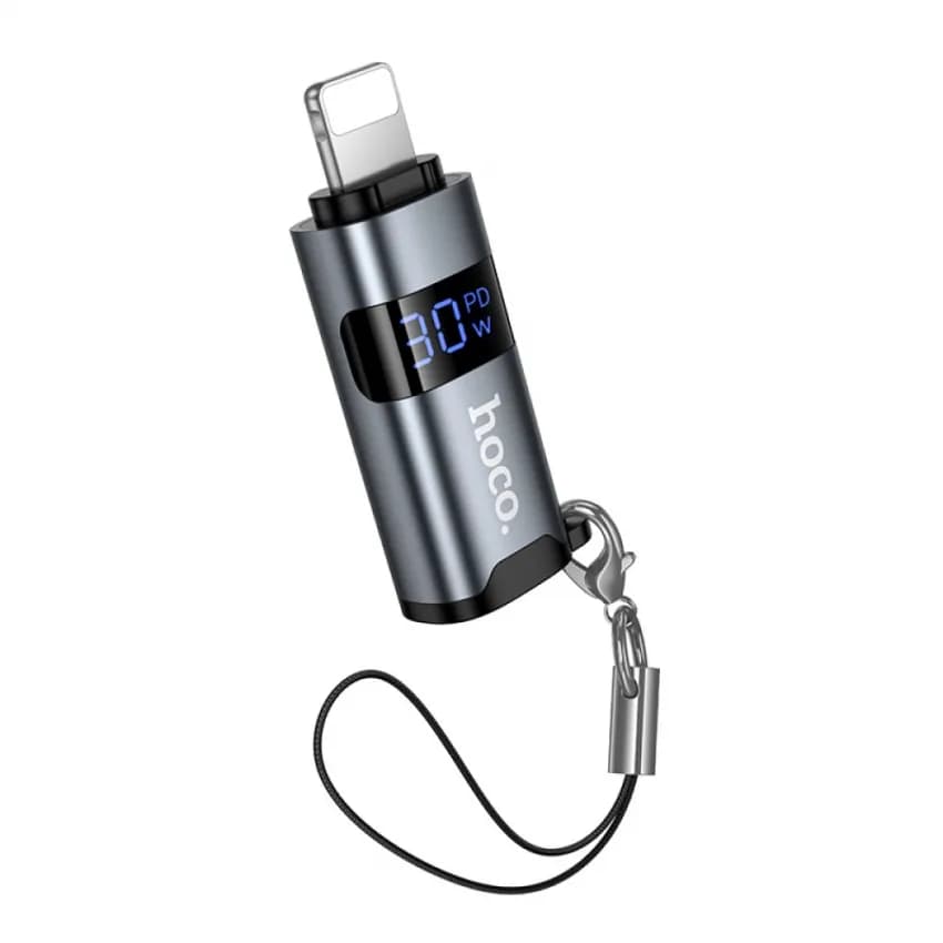 OTG HOCO UA44 Lightning (male) → Type-C (female) — адаптер для iPhone та USB-C пристроїв - зображення 1