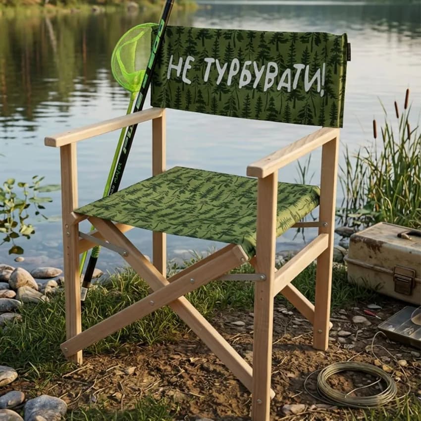 Стілець розкладний для саду та будинку Не турбувати! - зображення 1