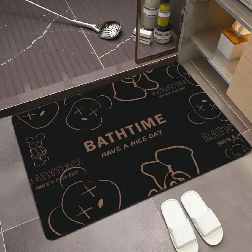Супер адсорбувальний Килимок для ванної Bathtime Bearbrick 59*39 см